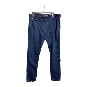Zara Man Men’s Jeans Straight Leg Distressed Denim Size 34